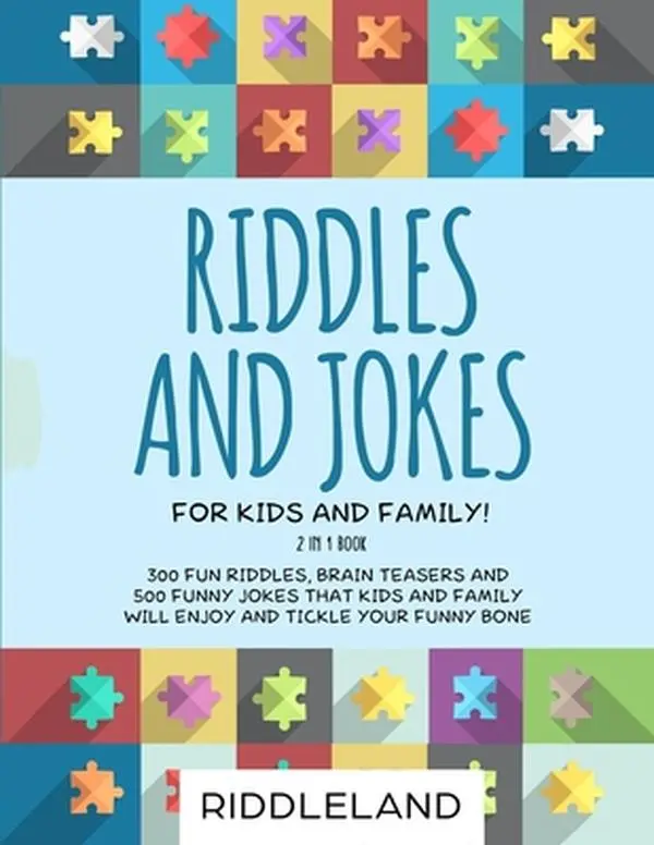 USED-Riddles and Jokes For Kids and Family: 300 Fun Riddles, Brain Teasers and 500 Funny Jokes That Kids and Family Will Enjoy and Tickle Your Funny Bone - by Riddleland (Paperback)