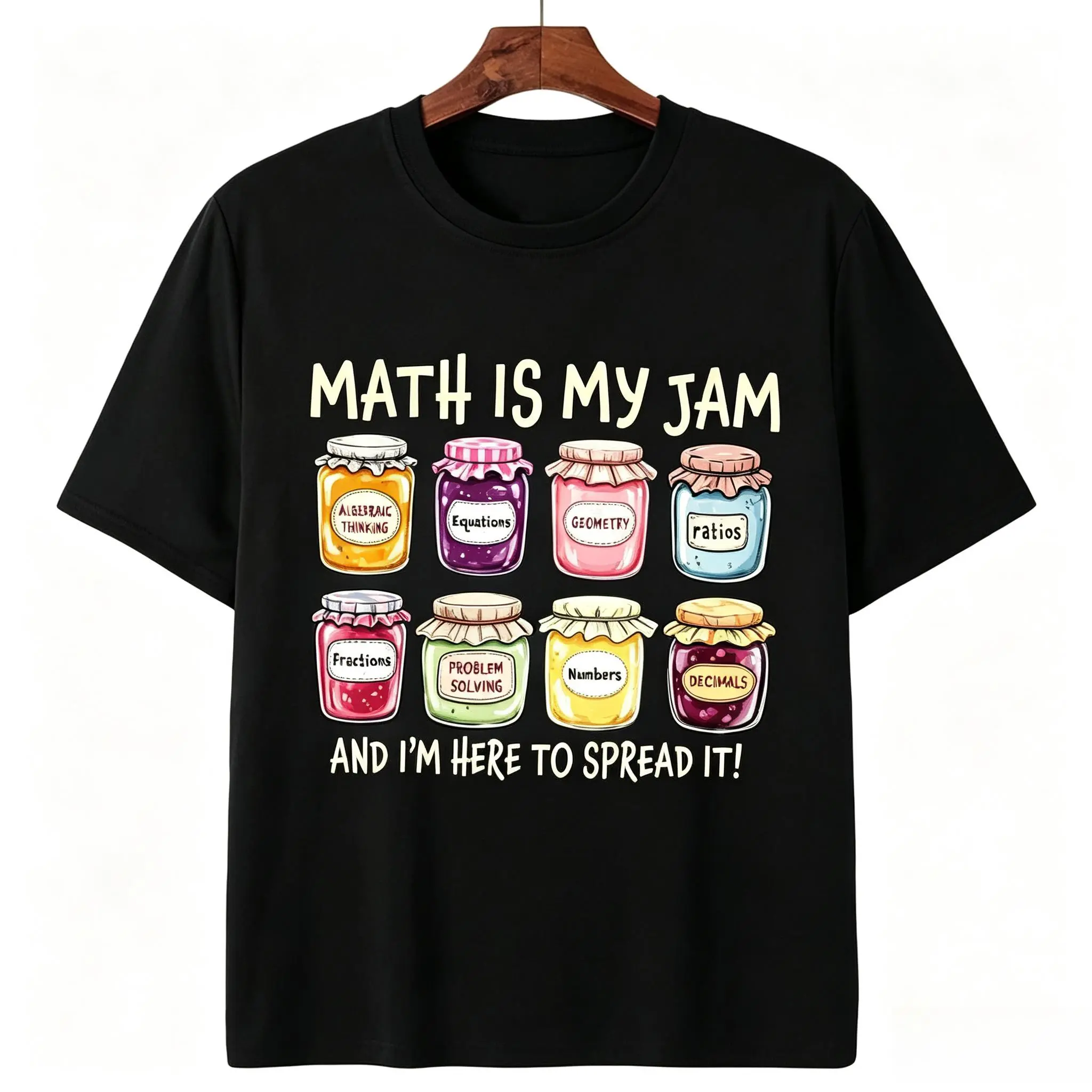 Math Teacher Shirt, Math Is My Jam Tee, Math Lover T-Shirt, Math Teacher Appreciation Gift, Mathematician Graphic Shirt, Back to School Apparel Athletic Clothes