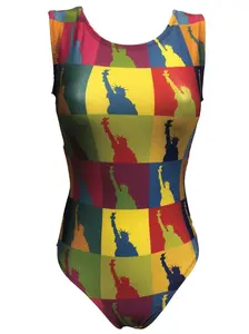 Liberty Statue Gymnastics Leotard - Foxy's Fun USA Design!