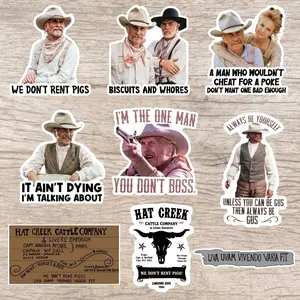 Lonesome Dove Gus McCra,Woodrow Kiss-Cut Sticker, Decoration Laptop, Notebook,..Gift For Fan, Movie Merch.
