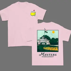 Masters Tournament 2025 Shirt, Vintage Cotton, Breathable Fabric, Classic Collar, Augusta Golf Club Menswear, Trendy Gift for Men and Women, graphic tees
