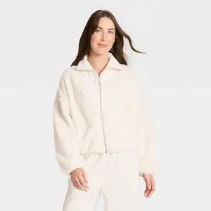 Women's High Pile & Ribbed Mix Jacket - All In Motion