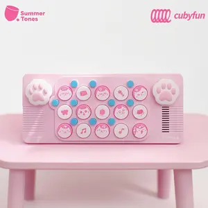 Cubyfun Easyplay Meow Pocket Music Keyboard Portable Children's Birthday Giftelectronic Keyboard MIDI Synthesizer Piano Arranger Instrument Creative Toys for Boys and Girls - Percussion
