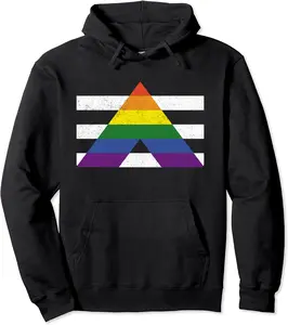 LGBT Straight Gay Ally Pride Flag For Hetero Men And Women Pullover Hoodie - Briannama Shop 44B07TSVK731