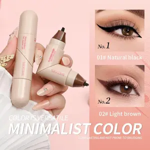 Rotating Wing Shape Liquid Eyeliner Stamp Pen, Dual-Head Precision Cat Eye & Wing Design, Fast Drying Makeup for Busy Days