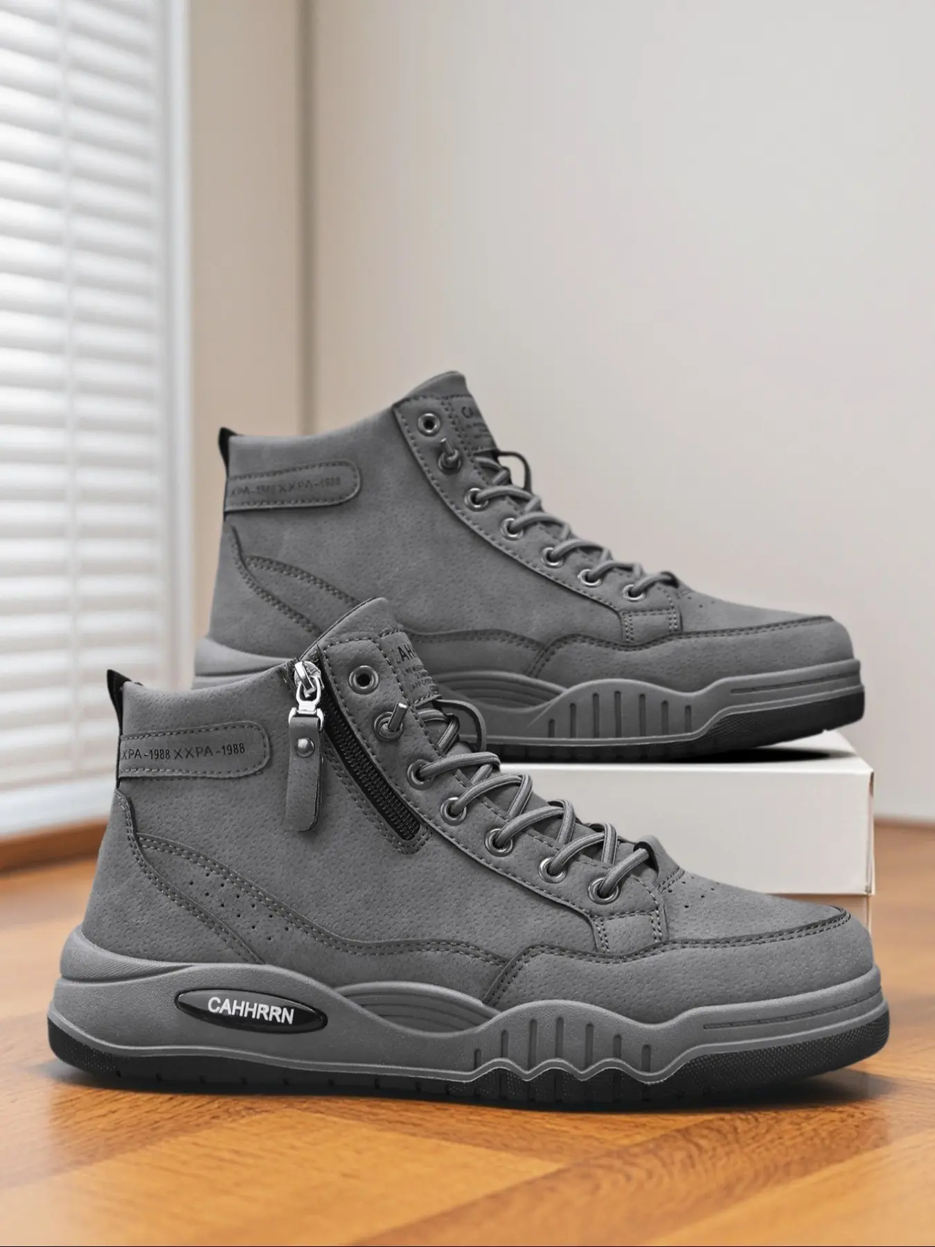 New Men's Fall Winter Side Zipper One-Step Comfort Casual Sports