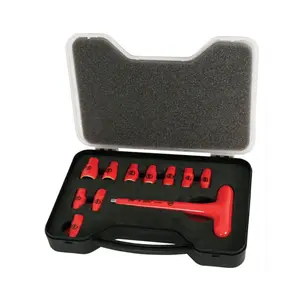 Wiha Tools 31394 11 Piece Insulated Socket Set 1/4" Drive - SAE