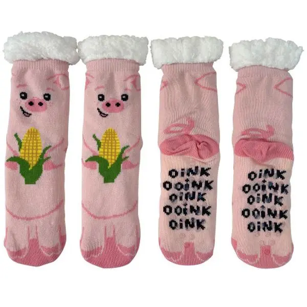 Cozy Moment Pig Sherpa Socks