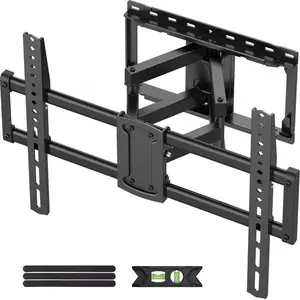 Full Motion TV Wall Mount for 47-90 inch TVs Swivels Tilts Extension Rotation Holds up to 132lbs Max VESA 600x400mm, Fit 16" Wood Stud
