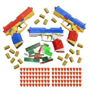 USP Toy blaster summervibes–Tactical DIY Building Block Handle Set, Build-Your-Own Multiplayer Strategy Toy for Outdoor Team Activities, Creative Festival Gift
