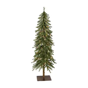 Puleo Pre-Lit 6' Alpine Artificial Christmas Tree w/200 Light