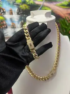 Monaco Gold Bonded Set - Premium Quality Chain & Bracelet Set for Men Women