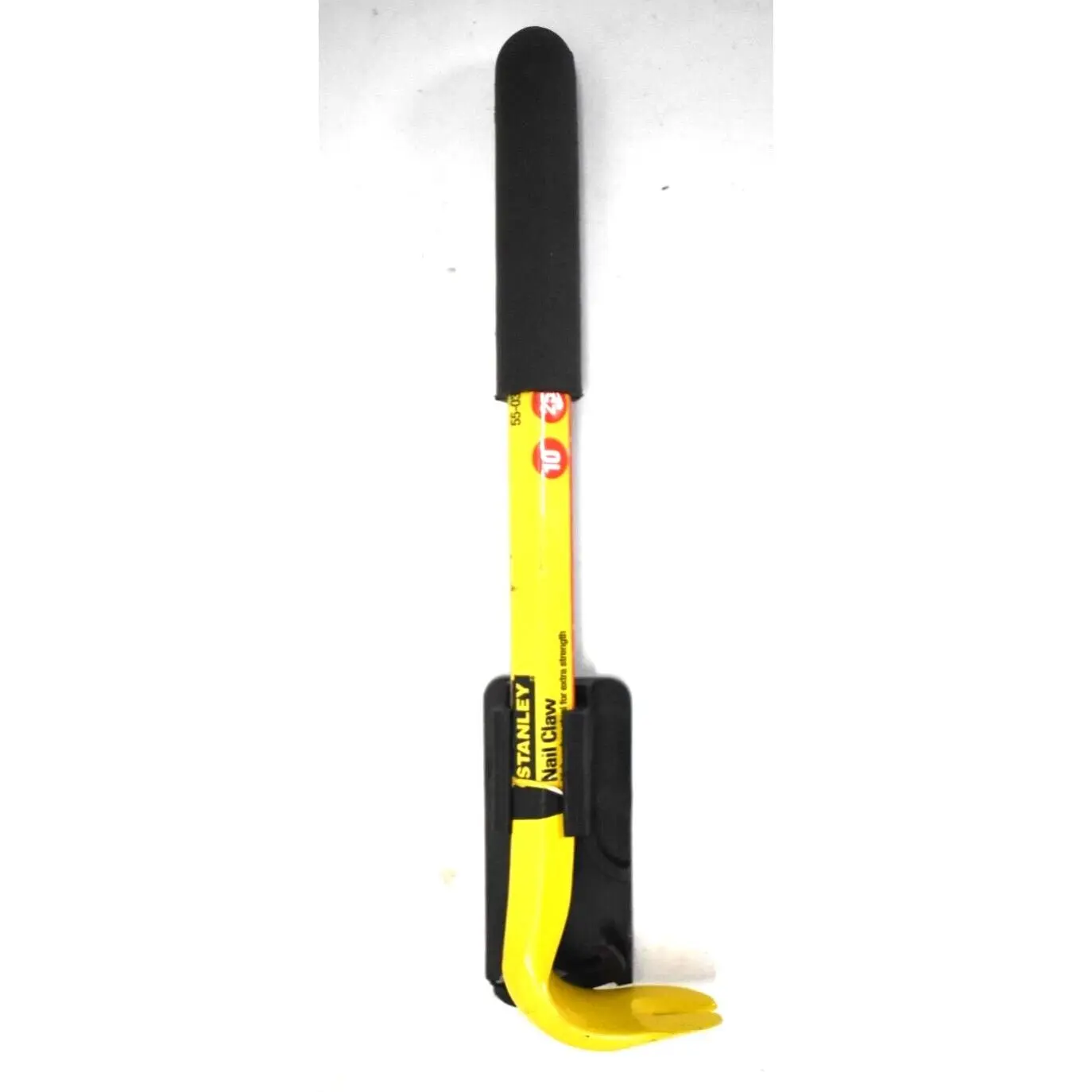 Stanley Yellow Black High Carbon Steel Single-End Nail Claw Puller 10" 55-033