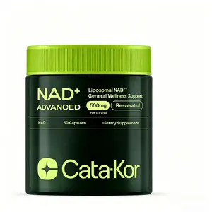 Cata-Kor NAD+ Advanced 500mg - NAD+ Supplement for Energy & Healthy Aging - 60 Count (30 Day Supply) - Previously known as Reus Research NR 900