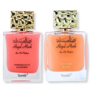 Surrati Royal Musk Pomegranate Raspberry & Lychee Rose Eau de Parfum 100ml (3.4 oz) - Bundle