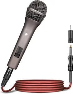 Professional Dynamic Microphone - Karaoke Handheld Mic with 16ft XLR  for Singing, Live Performance & Outdoor Use | Works with Mixer, PA System, Amp, DVD Player