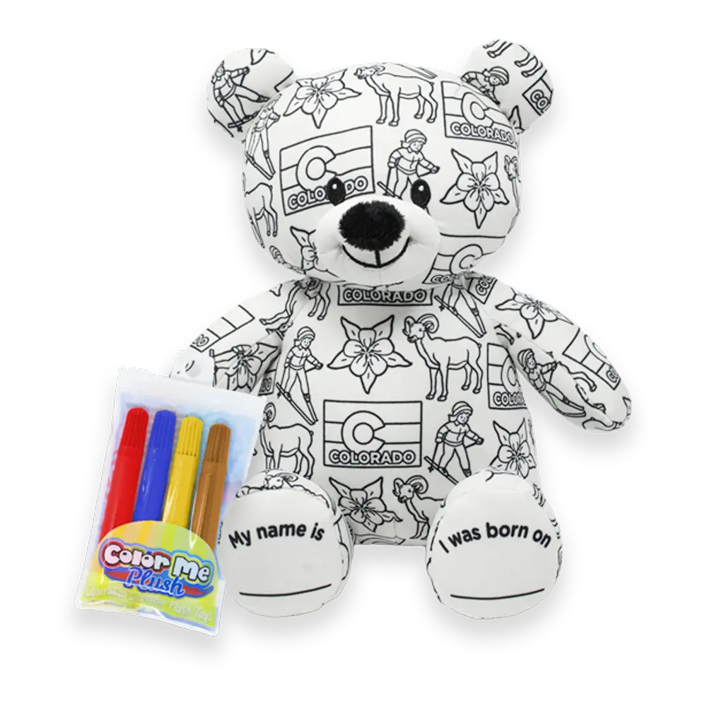 8.5" Colorado Color Me Plush™ Teddy
