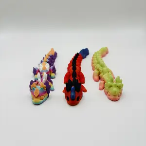 3D Printed Baby Dragons - Colorful Articulating Figurines