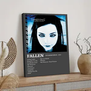 Evanescence Fallen Poster Canvas Oil Decor Wall Art Painting Modern Aesthetic Print Decoration Waterproof Gift Idea for Home Preferred Gift Giving Option