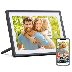 WiFi Digital Photo Frame 10.1 Inch IPS Touchscreen Electronic Photo Frame with 32GB Frameo Digital Picture Frames Share Photos Videos Music Calendar Alarm Auto Rotate