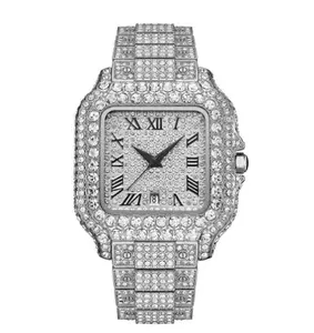 Iced Moissanite Bust Down Watch - Unisex Hip Hop Style