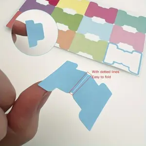 120pcs/10Sheets Colorful Sticky Index Tabs - Writable Double-Sided Page Markers, Planner Stickers, Labelling & Classifying Book Annotation Tabs, 12 Assorted Colors, Book Accessories