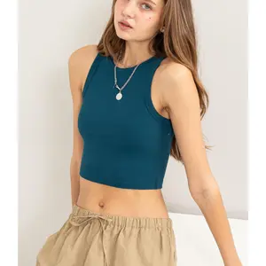 Ribbed Crop Tank Top