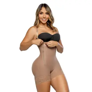 Faja Ultrainvisible SMI7136 ENCANTO Strapless Lifting Shapewear with High Compression Powernet & Lycra for Firm Abdomen Control and Natural Shape Definition Women's Basic Minimalist Panty