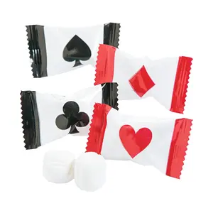 2 1/2" 14 oz. Playing Card Icons Casino Buttermints - 108 Pc.