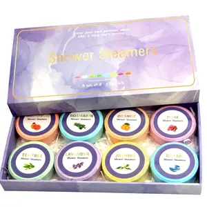 Shower Steamers Aromatherapy, 8-Pack Bath Bombs with Essential Oils, Perfect Gift for Women & Moms, Relaxing Soothing Spa Treatments