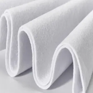 Soft White Felt Fabric 18"X 36"/ 1.6mm Thick Sewing Patwork Material Large Craft Felt Roll Fabric by The Yard