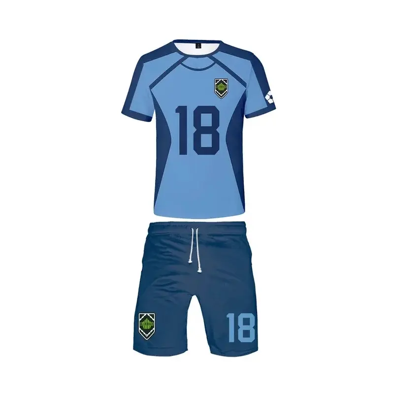 ❤   DAXI Anime Blue Lock Isagi Yoichi Cosplay Costumes Blue Football Jersey Sportswear Rin Itoshi Chigiri Hyouma Kunigami Rensuke ❤