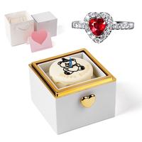 white box+ring+gift box+gift bag+card