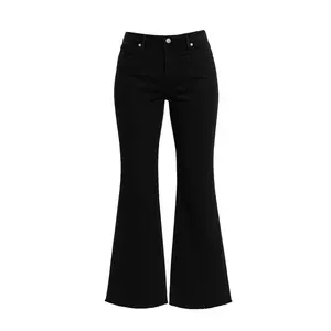 SHENKER LOW RISE JEAN BLACK - Modern Minimalist Flare Jeans with Hip-Sitting Fit & Leg-Lengthening Design