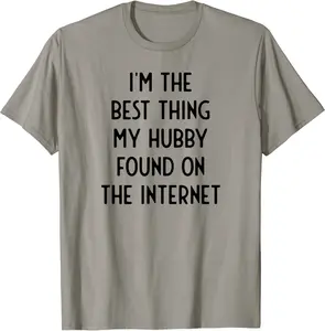 Couple That Met Online Husband Wife Hubby Gag Valentine T-Shirt - Andrewzhang Shop 37B0BR1H43GT