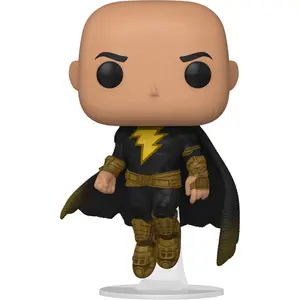 Funko Black Adam (Flying) Pop! Vinyl Figure with Lightning Bolt, Black Outfit, and Action-Like Design