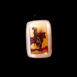 Knight of Pentacles Tarot Charm