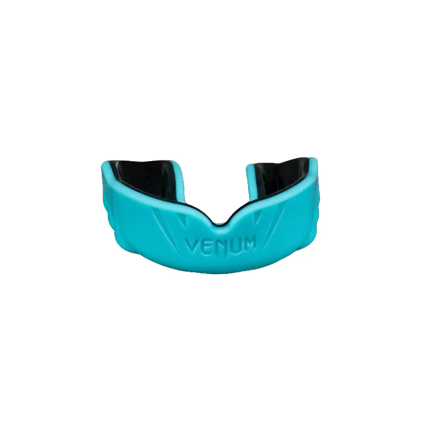 Venum Challenger Sports Mouthguard - Turquoise/Black, Gel Frame, Shock-Absorbing, Custom Fit Design, Exclusive Breathing Channel