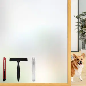 Pure Frosted Glass Window Privacy Film 24 Hour Two Way Privacy, Removable, Static Cling, scenarios Such as Home Office Doors and Windows