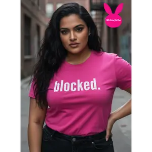 Blocked Pink T-Shirt  (100% Cotton | Soft Tees)