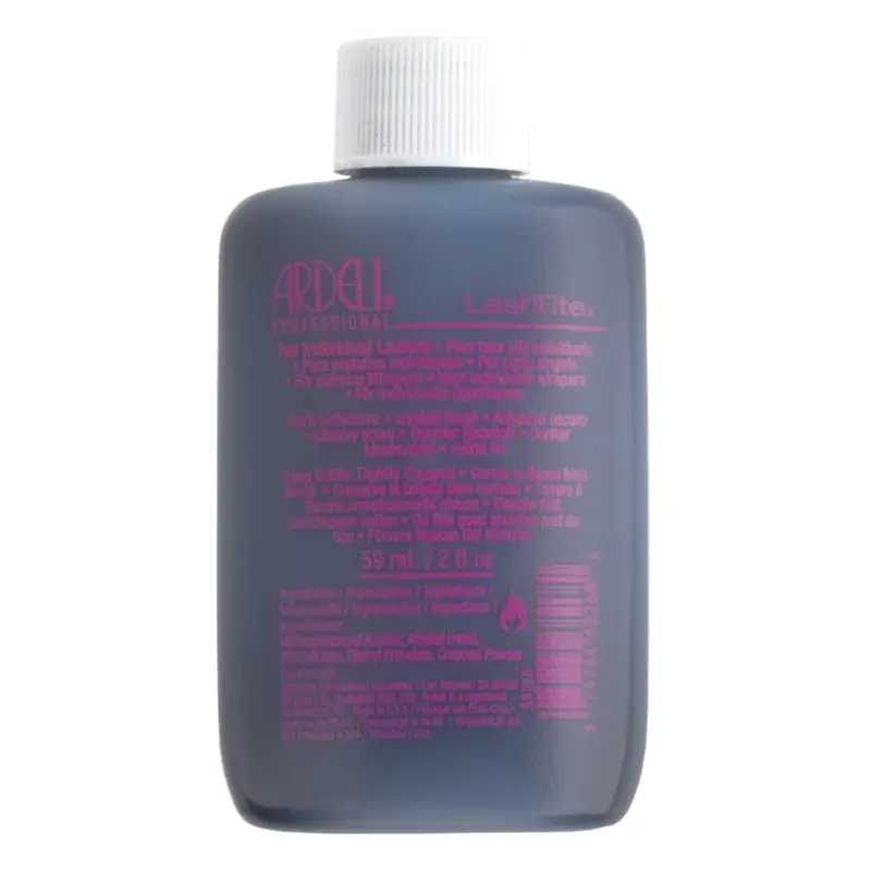 Ardell Lashtite D-Curl Black Cosmetic False Eyelash Glue - 2 fl oz Nitrocellulose, SD Alcohol 40-B & Iron Oxide (CI 77492) Formula, Long-Lasting for Adults' Dura Lash Fit