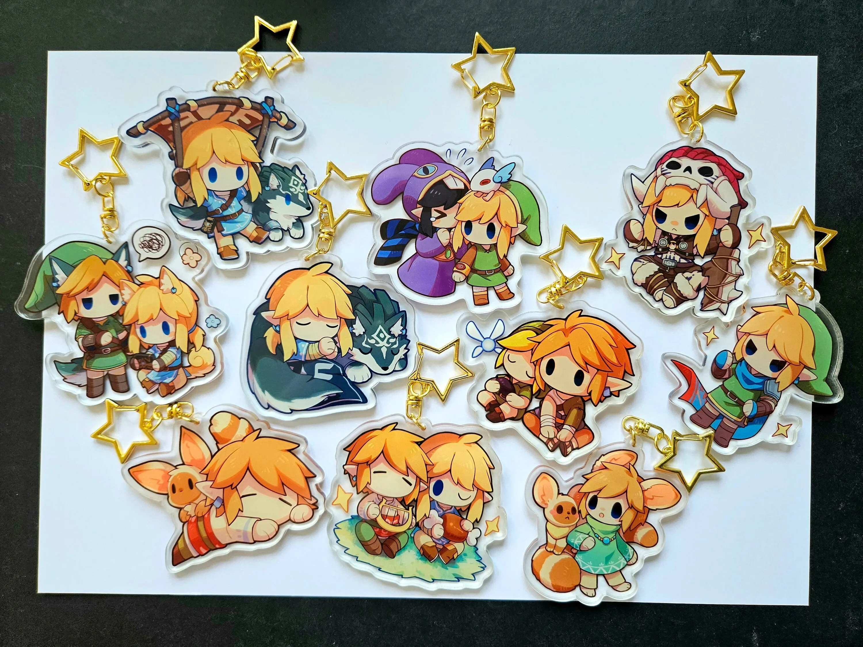 Legend of Zelda Link Anime Acrylic Keychain, Cute Keyring Accessory, Fun Charm For Backpack Or Purse | High Quality and Customer Favorite Items