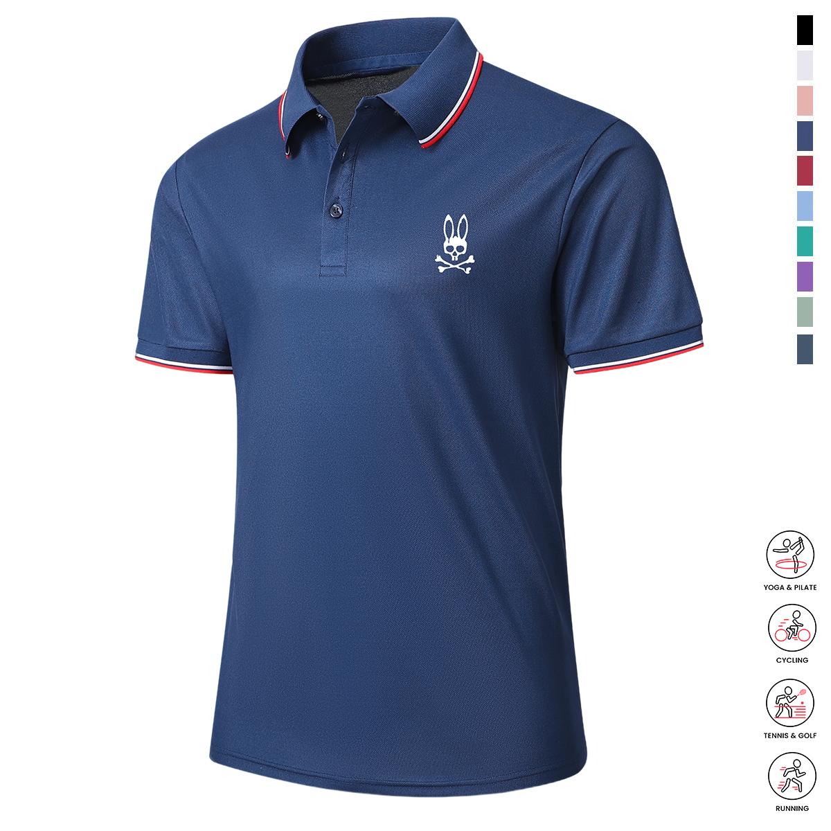 Men’s casual short-sleeve polo shirt set, 4 pieces, mixed colors; printed polo shirts, breathable and cool, suitable for all seasons—an ideal choice for holiday gifts.,summerwins,father'sdaygifts Activewear Shortsleeve Men’s casual short-sleeve polo shirt set, 4 pieces, mixed colors; printed polo shirts, breathable and cool, suitable for all seasons—an ideal choice for holiday gifts.,summerwins,father'sdaygifts Activewear Shortsleeve