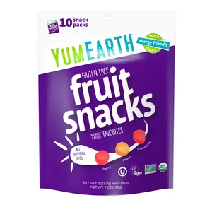 YumEarth Gluten Free Fruit Snacks, Favorites, 10 Snack Packs, 0.7 oz (19.8 g) Each