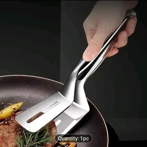 1pc Stainless Steel Fish Tong | Non-stick 316 Stainless Steel Spatula for Restaurant Kitchen