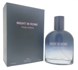 Night In Rome Pour Homme 100ml Eau de Toilette Natural Spray Vetiver Scent Ideal for Creating a Specific Atmosphere