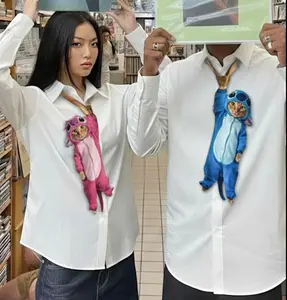 DRIPVITY Animals Novelty Tie, Couple Accessories, Cartoon Couple Tie Gift, Tie Accessories