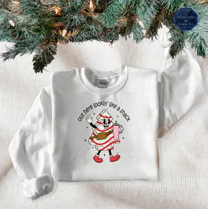 Out Here Looking Like a Snack Christmas Cake Sweatshirt