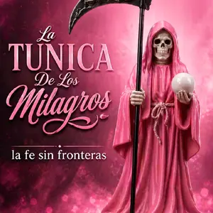 Santa Muerte Rosita Figurine with Pink Robe 7 cm and Scythe for Decorative Display Decoration