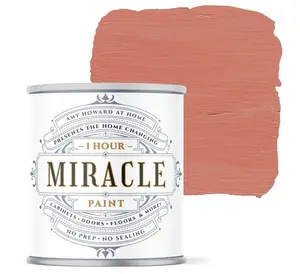 AMY HOWARD AT HOME - One Hour Miracle Water-Based Enamel Paint - Scrubbable Eggshell Finish All In One Paint - No Stripping, Sanding, or Priming - 32 OZ Coral Sea